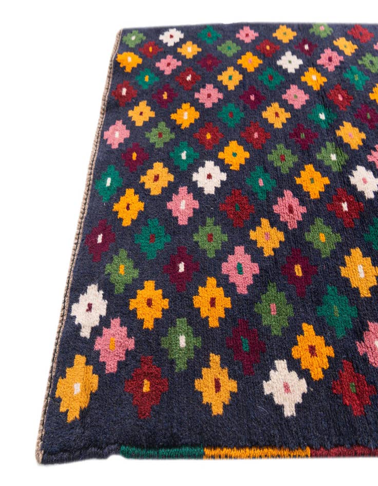 Detail image of 2' 8 x 9' 10  Hand Knotted Balouch Wool Runner Rug