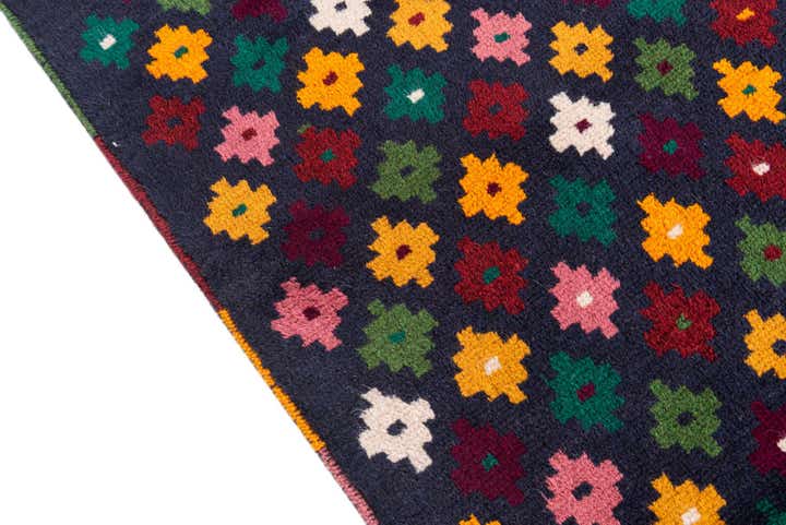 2' 8 x 9' 10 Hand Knotted Balouch Wool Runner Rug