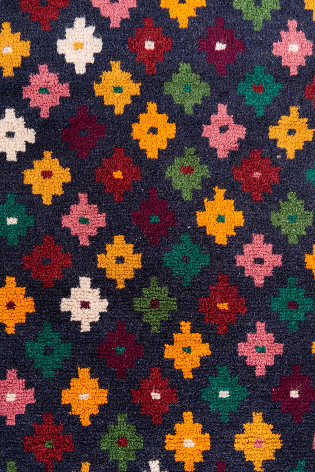 2' 8 x 9' 10 Hand Knotted Balouch Wool Runner Rug