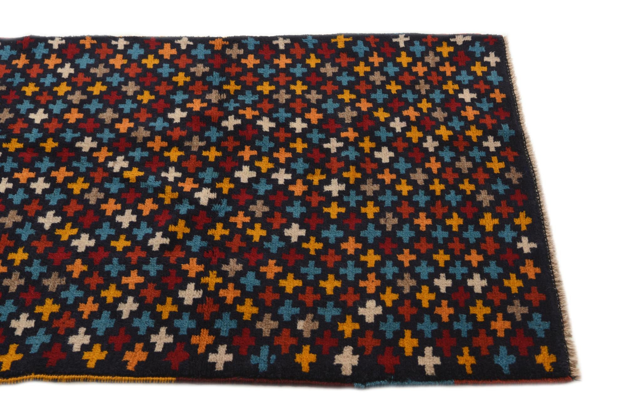 2' 9 x 10' 1 Hand Knotted Balouch Wool Runner Rug