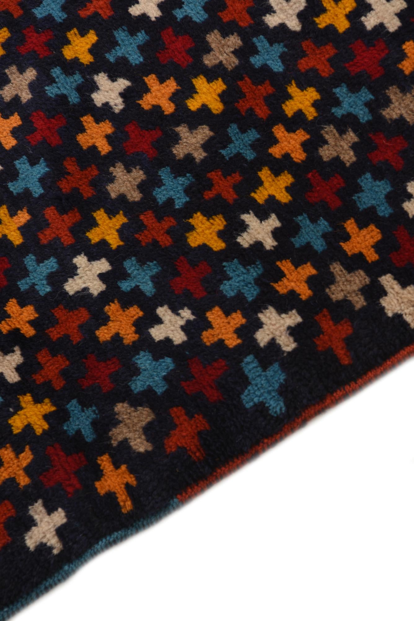 2' 9 x 10' 1 Hand Knotted Balouch Wool Runner Rug