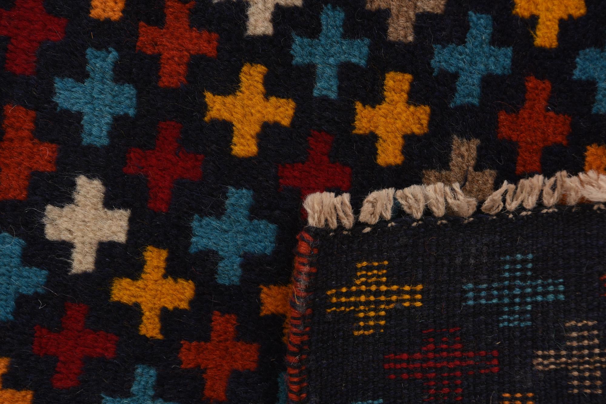 2' 9 x 10' 1 Hand Knotted Balouch Wool Runner Rug