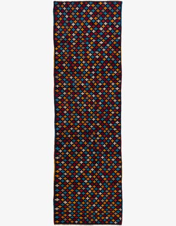 2' 9 x 10' 1 Hand Knotted Balouch Wool Runner Rug