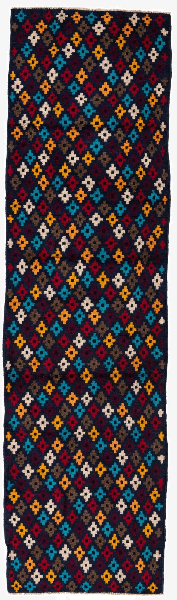 2' 10 x 10'  Hand Knotted Balouch Wool Runner Rug