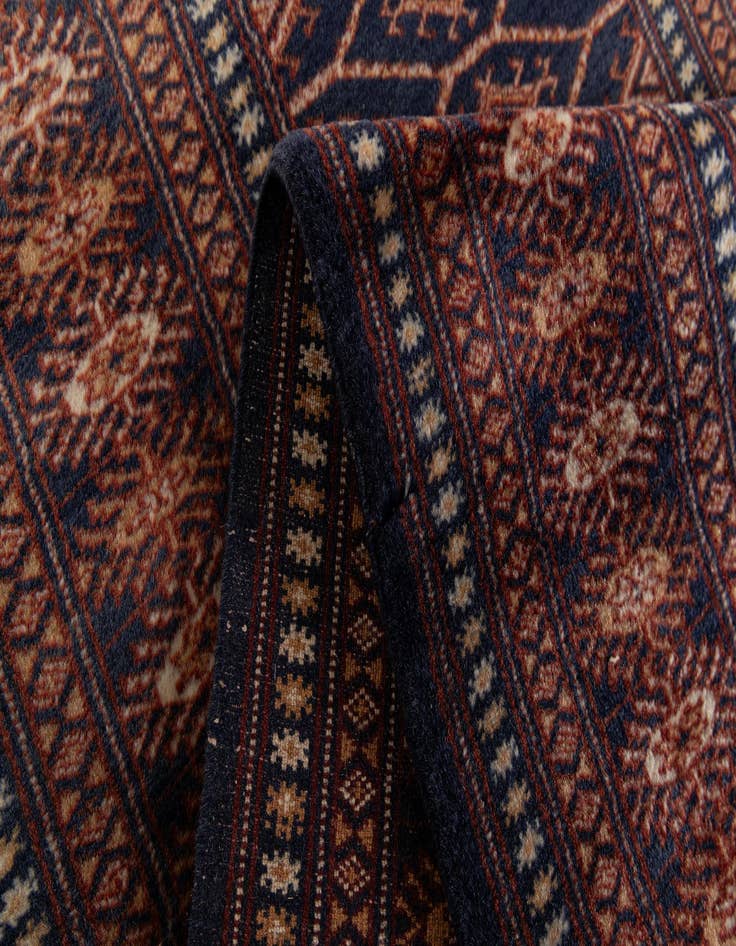 Detail image of 2' 10 x 10' 6  Hand Knotted Bokhara Oriental Wool Runner Rug