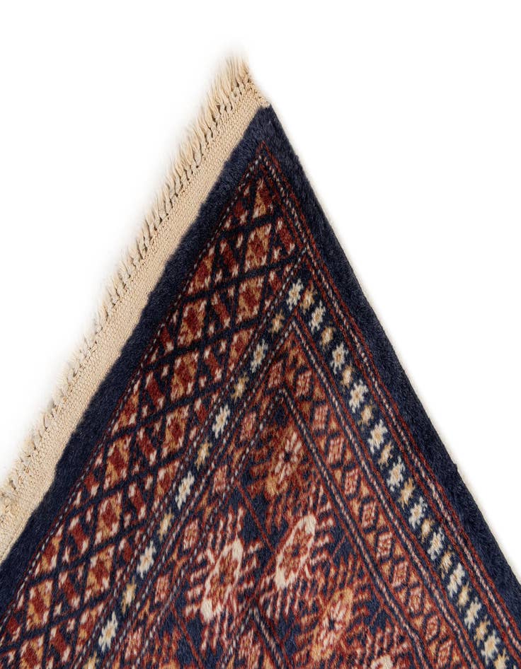 Detail image of 2' 10 x 10' 6  Hand Knotted Bokhara Oriental Wool Runner Rug