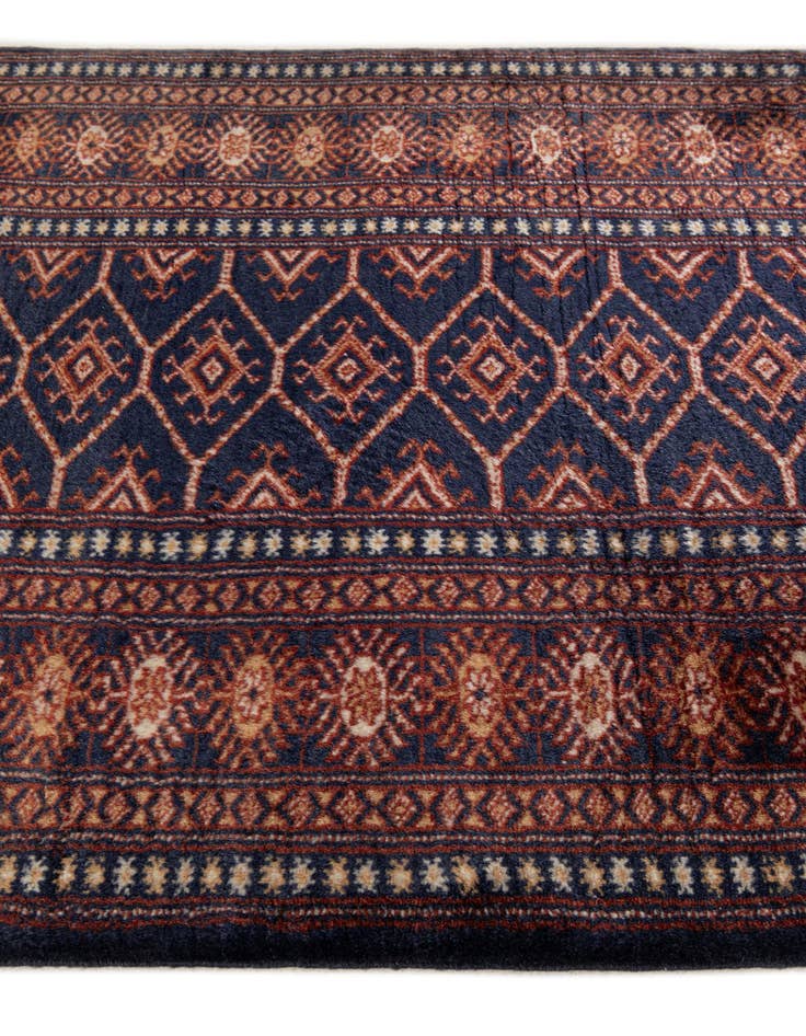 Detail image of 2' 10 x 10' 6  Hand Knotted Bokhara Oriental Wool Runner Rug