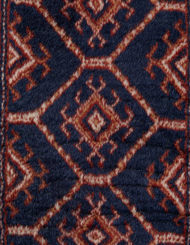 Detail image of 2' 10 x 10' 6  Hand Knotted Bokhara Oriental Wool Runner Rug