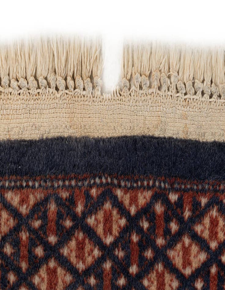 Detail image of 2' 10 x 10' 6  Hand Knotted Bokhara Oriental Wool Runner Rug