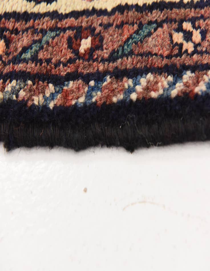 Detail image of 3' 8 x 9' 8  Hand Knotted Borchelu Persian Wool Runner Rug