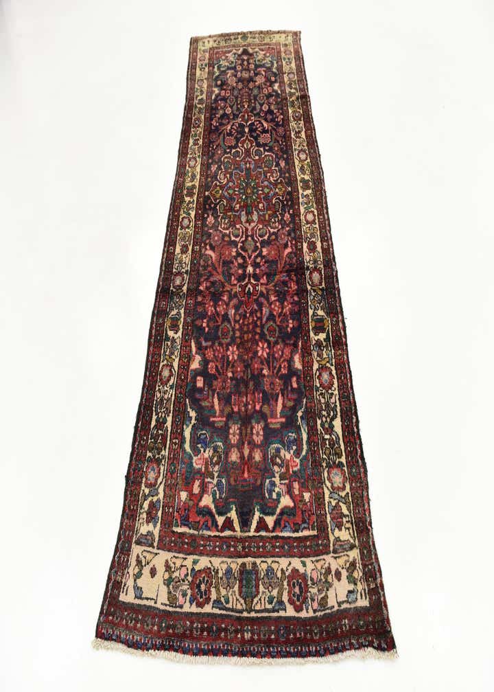 3' 7 x 10' Hand Knotted Borchelu Persian Wool Runner Rug