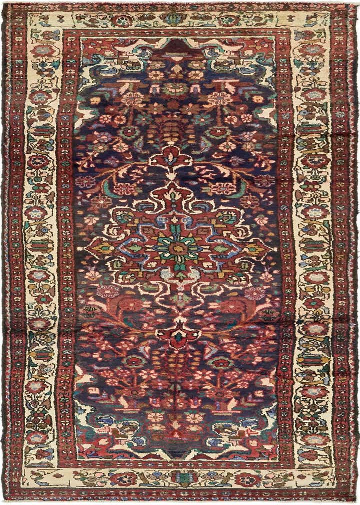3' 7 x 10' Hand Knotted Borchelu Persian Wool Runner Rug