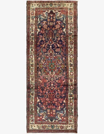 3' 7 x 10' Hand Knotted Borchelu Persian Wool Runner Rug
