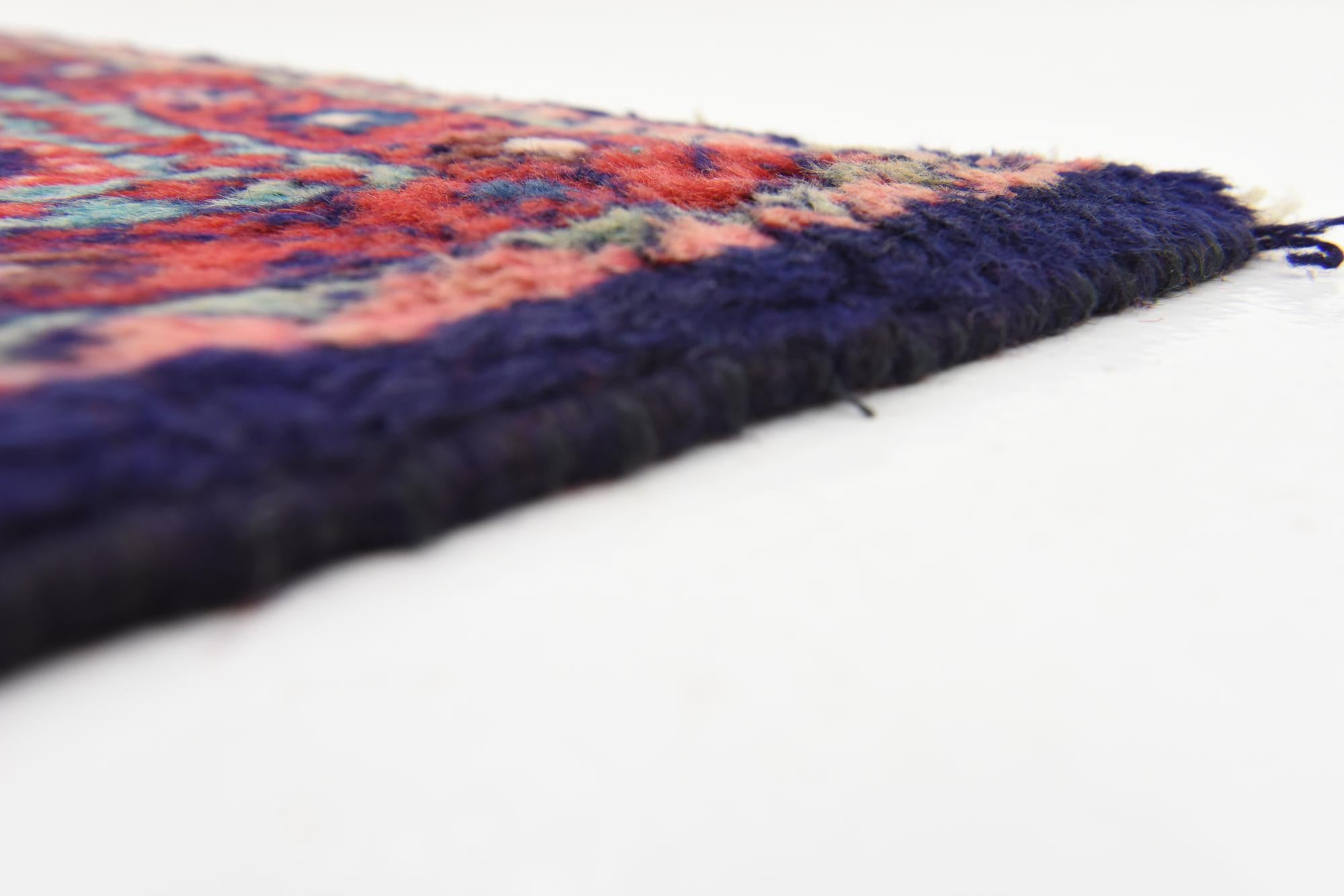 3' 7 x 9' 8 Hand Knotted Botemir Persian Wool Runner Rug