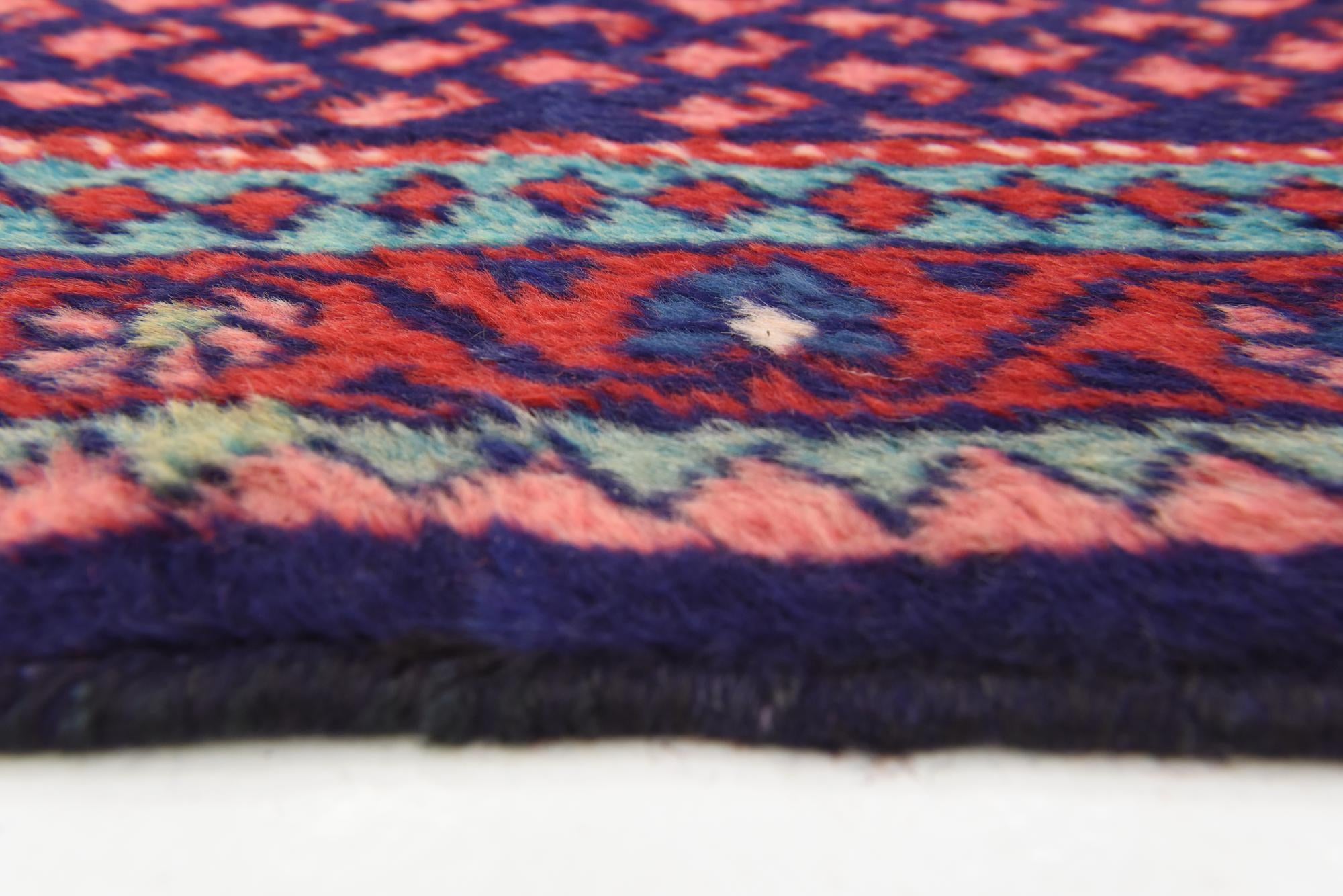 3' 7 x 9' 8 Hand Knotted Botemir Persian Wool Runner Rug