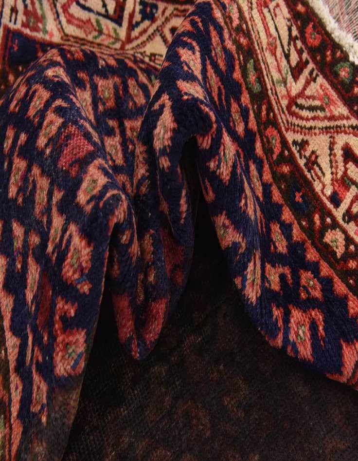 Detail image of 3' 7 x 10'  Hand Knotted Botemir Persian Wool Runner Rug