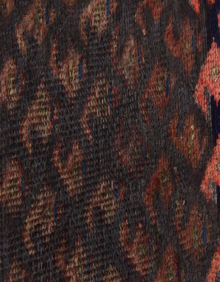 Detail image of 3' 7 x 10'  Hand Knotted Botemir Persian Wool Runner Rug