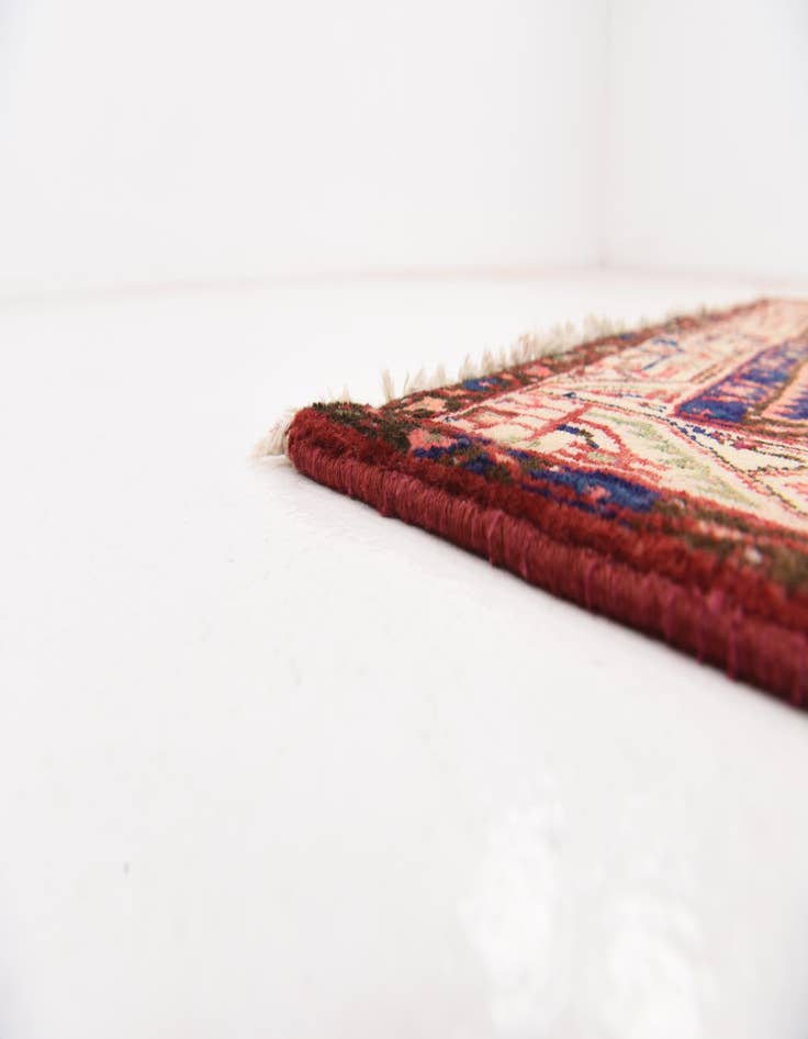 Detail image of 3' 7 x 10'  Hand Knotted Botemir Persian Wool Runner Rug