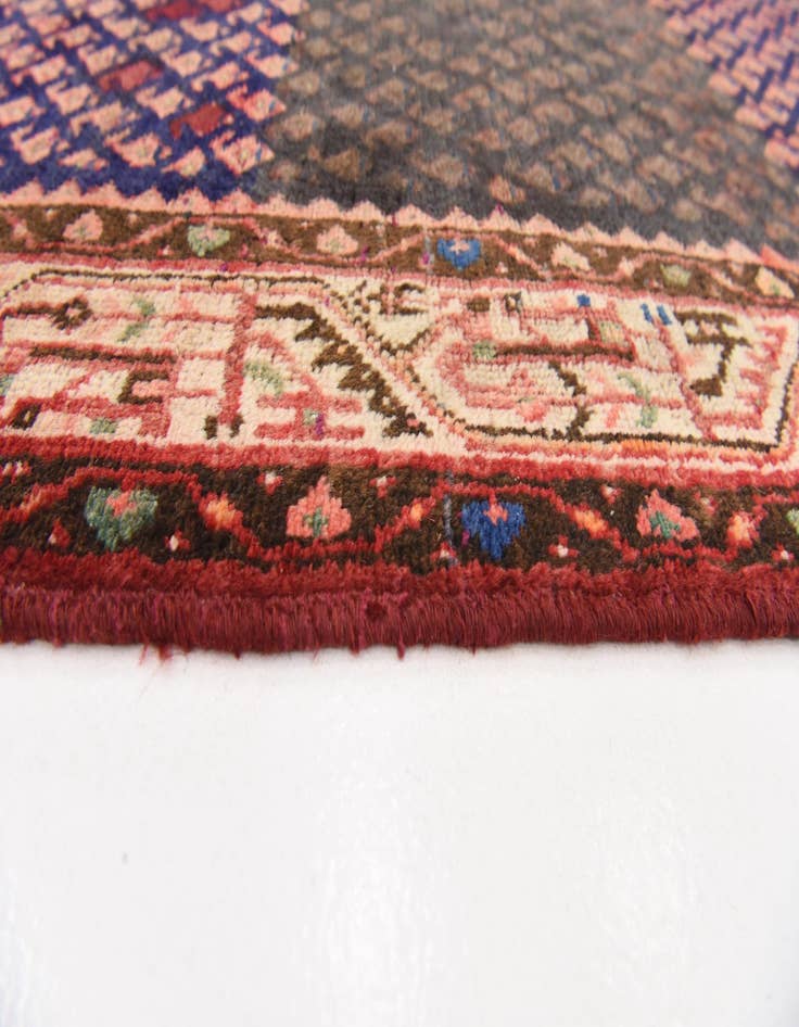 Detail image of 3' 7 x 10'  Hand Knotted Botemir Persian Wool Runner Rug