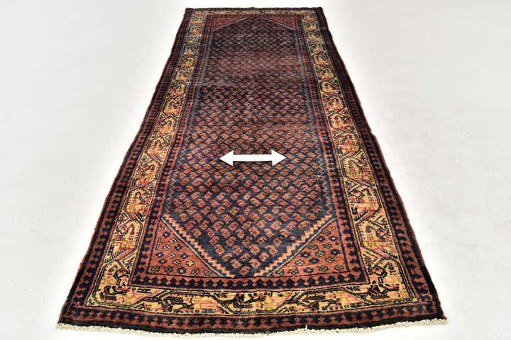 3' 5 x 10' 2 Hand Knotted Botemir Persian Wool Runner Rug