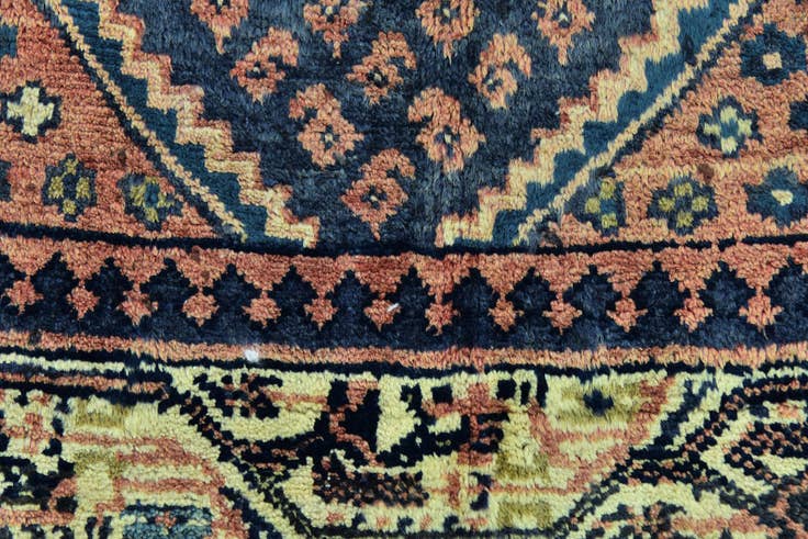 Detail image of 3' 5 x 10' 2 Hand Knotted Botemir Persian Wool Runner Rug