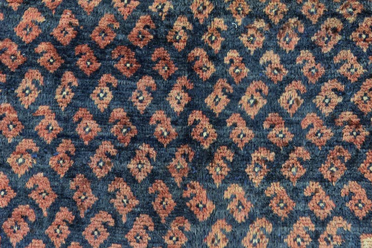 Detail image of 3' 5 x 10' 2 Hand Knotted Botemir Persian Wool Runner Rug