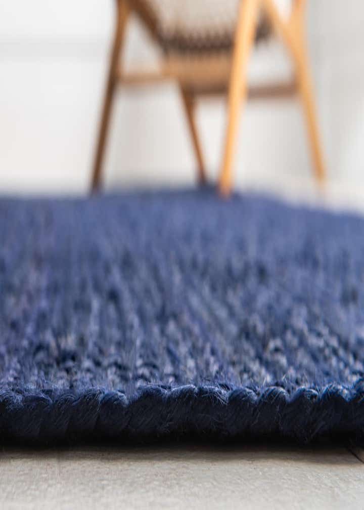 2' 7 x 6' 1 Handmade Braided Jute Runner Rug