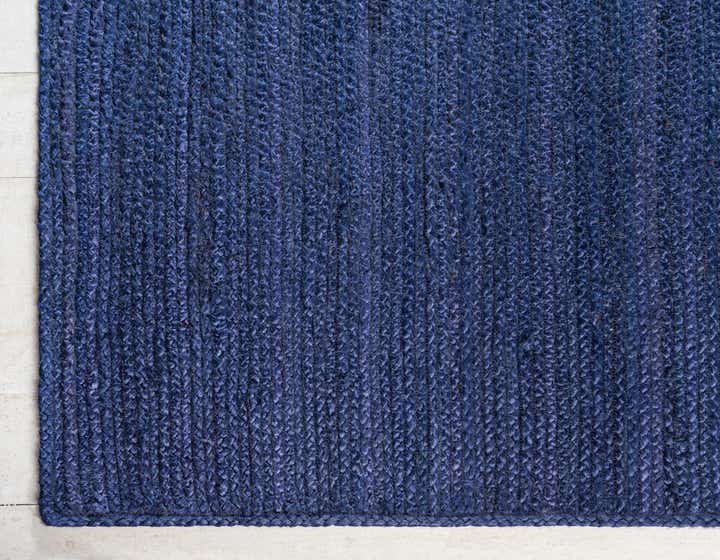 2' 7 x 6' 1 Handmade Braided Jute Runner Rug