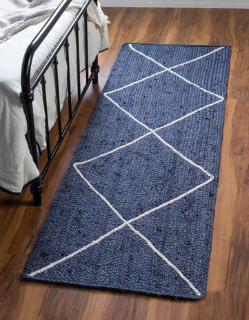 2' 2 x 6' 1 Handmade Braided Jute Runner Rug