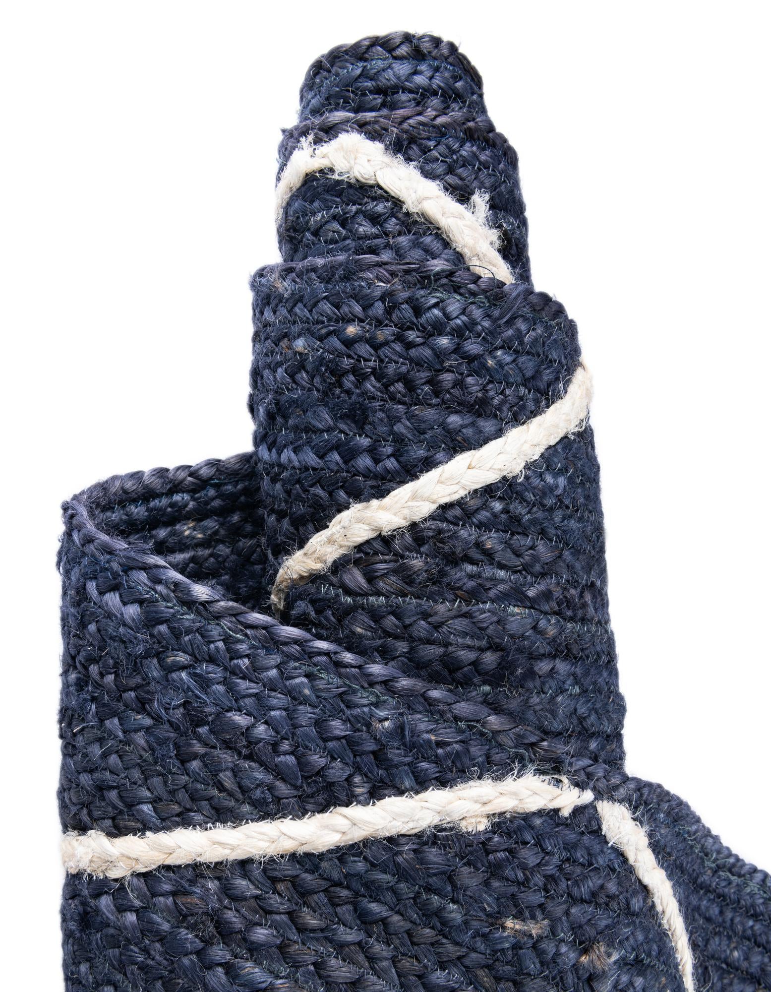 2' 2 x 6' 1 Handmade Braided Jute Runner Rug