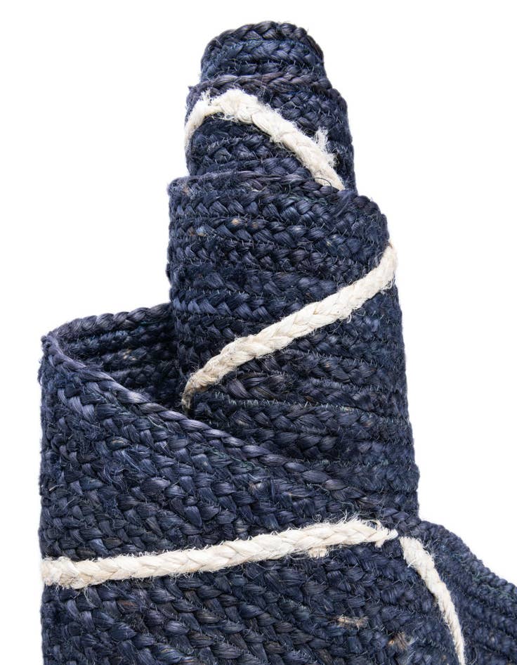 Detail image of 2' 2 x 8' 2  Hand Braided Jute Runner Rug