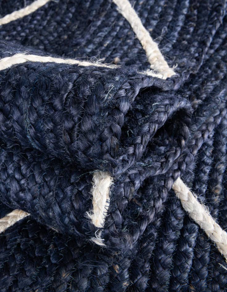 Detail image of 2' 2 x 8' 2  Hand Braided Jute Runner Rug