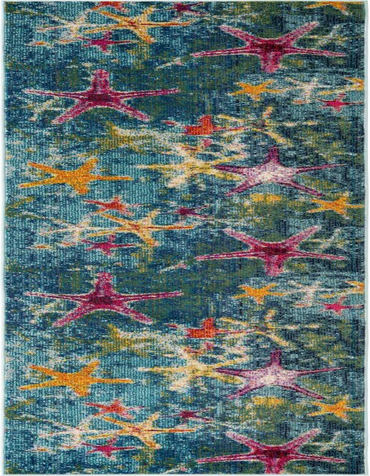 Detail image of 2' 7 x 10' Washable Capri Runner Rug