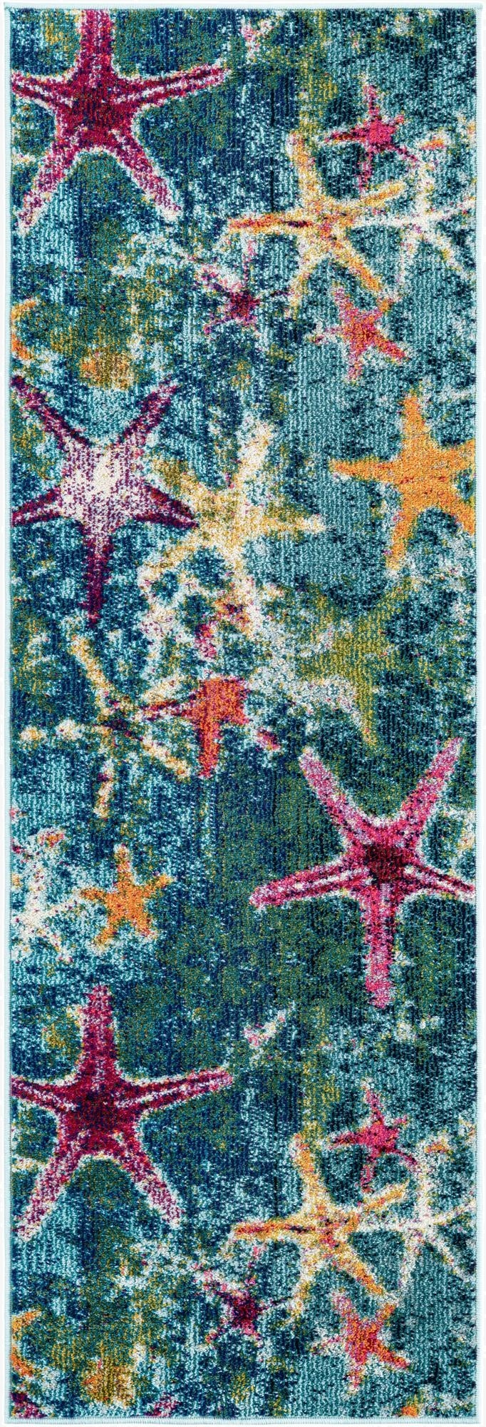 Primary image 2' x 6'  Washable Capri Runner Rug