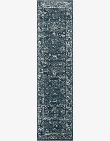 Navy Blue Charleston Runner Rug