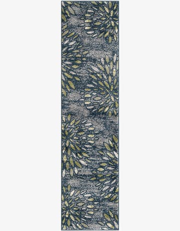 Navy Blue Charleston Runner Rug