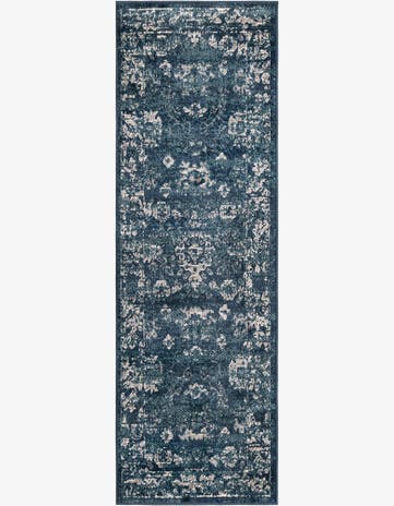 Navy Blue Charleston Runner Rug