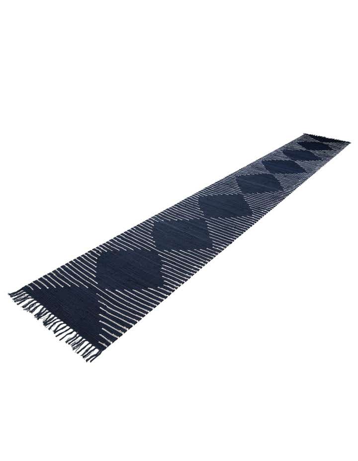 2' 6 x 17' 8 Hand Woven Chindi Cotton Runner Rug