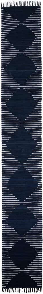 2' 6 x 17' 8 Hand Woven Chindi Cotton Runner Rug