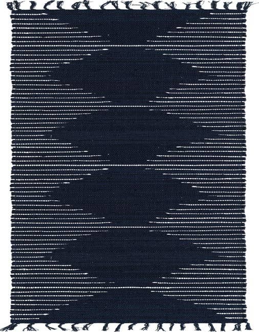 Detail image of 2' 7 x 10' Hand Woven Chindi Cotton Runner Rug