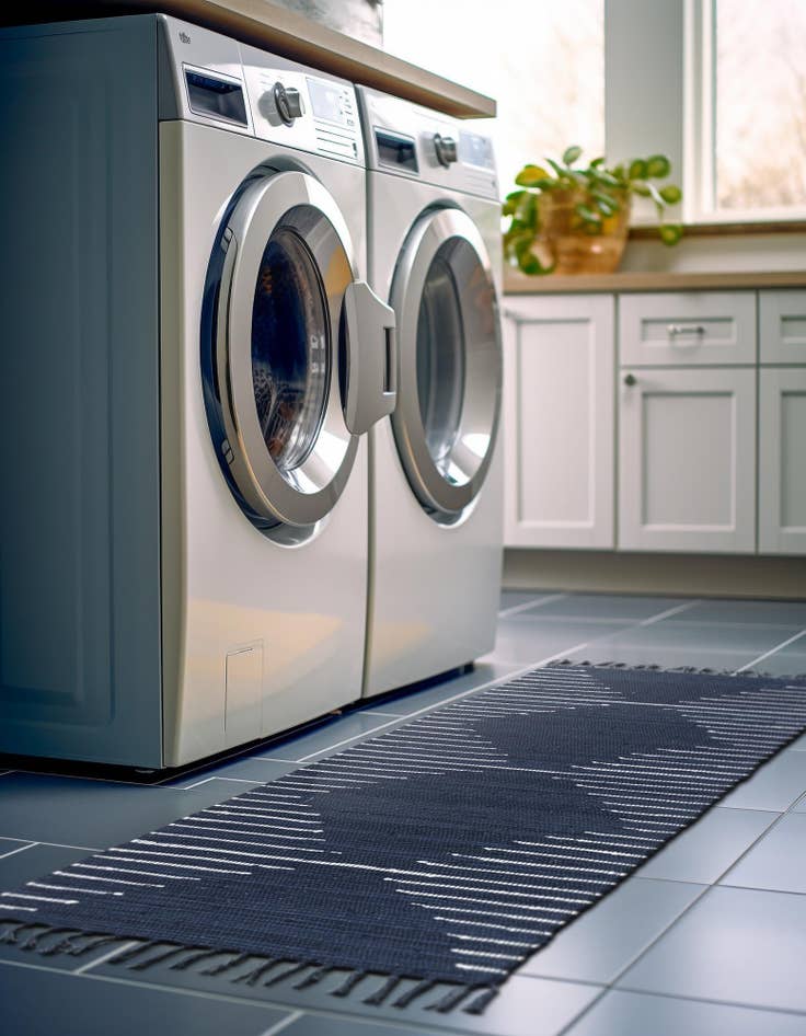 Detail image of 2' x 8'  Hand Woven Chindi Cotton Runner Rug