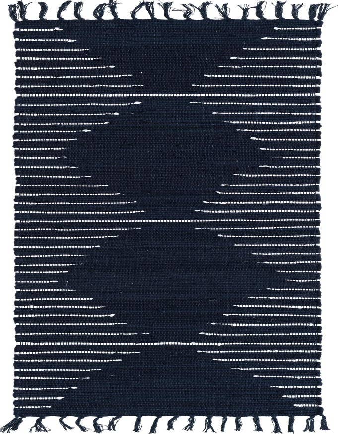 Detail image of 2' 2 x 6' 1 Hand Woven Chindi Cotton Runner Rug