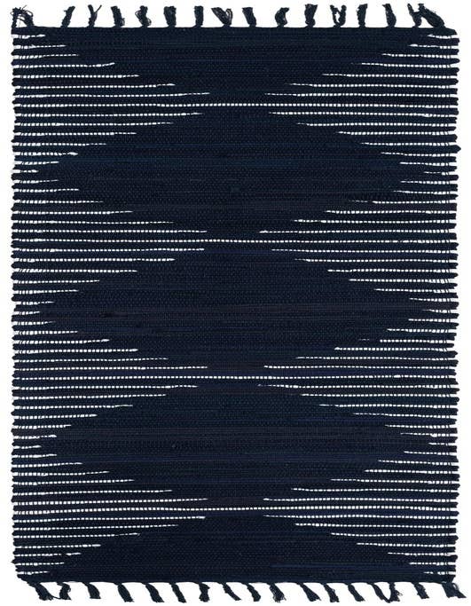 Detail image of 2' x 8' Hand Woven Chindi Cotton Runner Rug