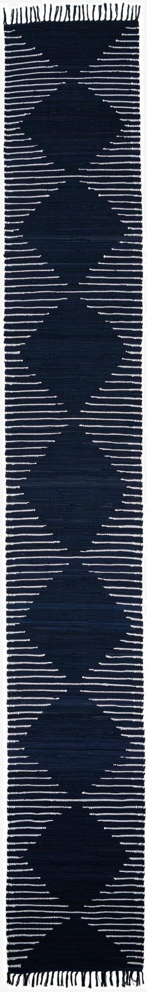 2' 6 x 17' 8  Hand Woven Chindi Cotton Runner Rug
