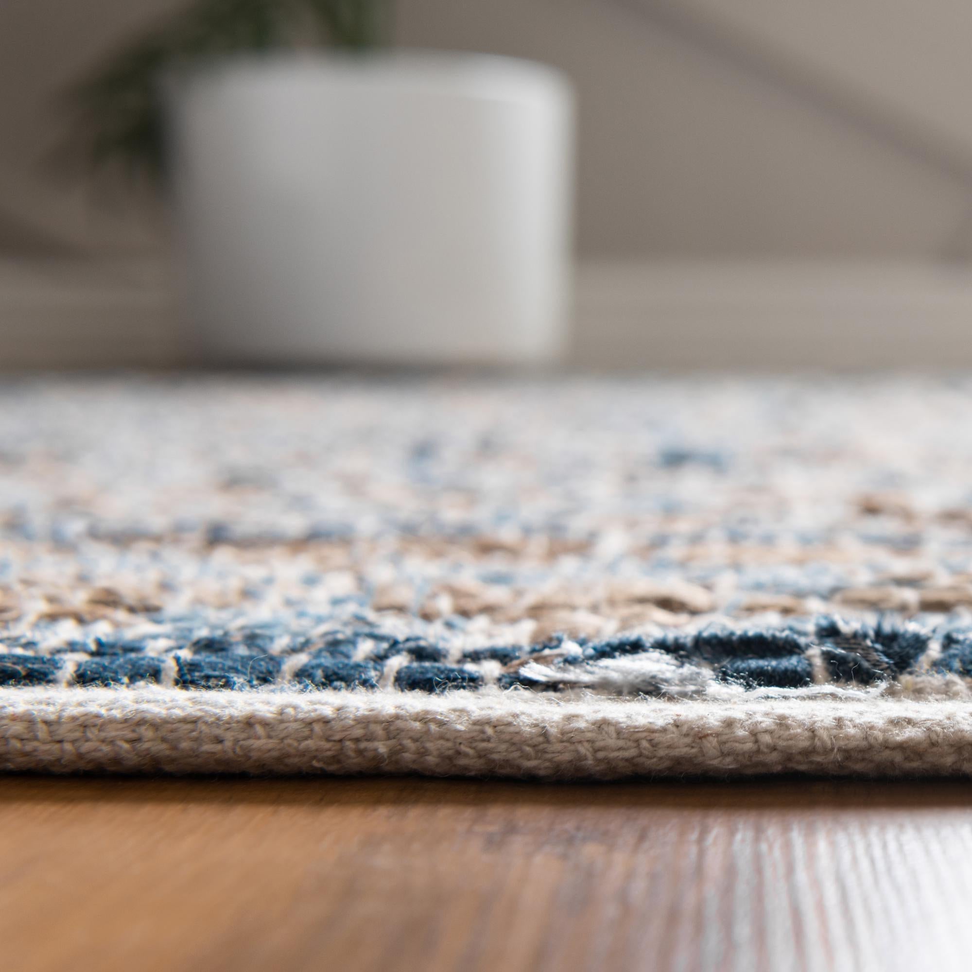 2' 2 x 6' 1 Hand Woven Chindi Jute Runner Rug