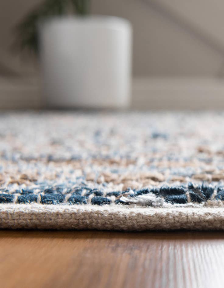 Detail image of 2' 7 x 10'  Hand Woven Chindi Jute Runner Rug