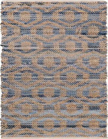 2' 2 x 6' 1  Hand Woven Chindi Jute Runner Rug