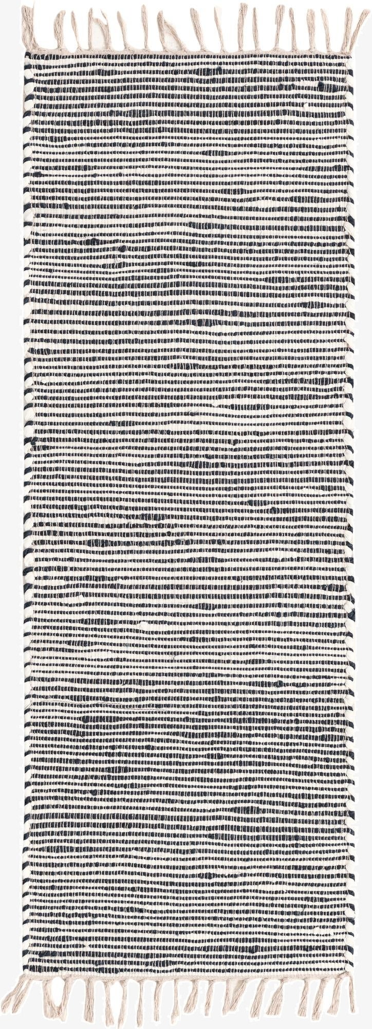 2' 2 x 6' 1  Hand Woven Chindi Jute Runner Rug