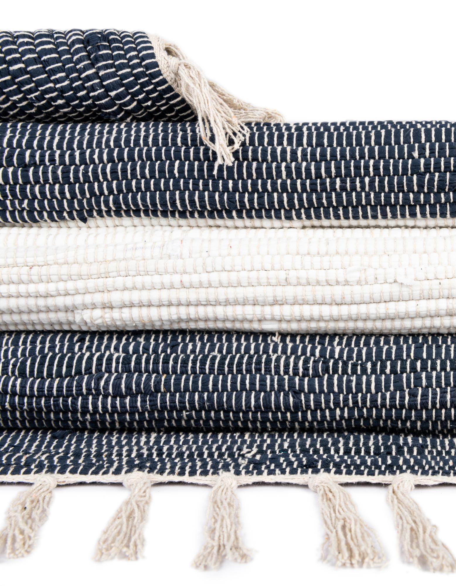 2' x 5' 1 Hand Woven Chindi Rag Runner Rug