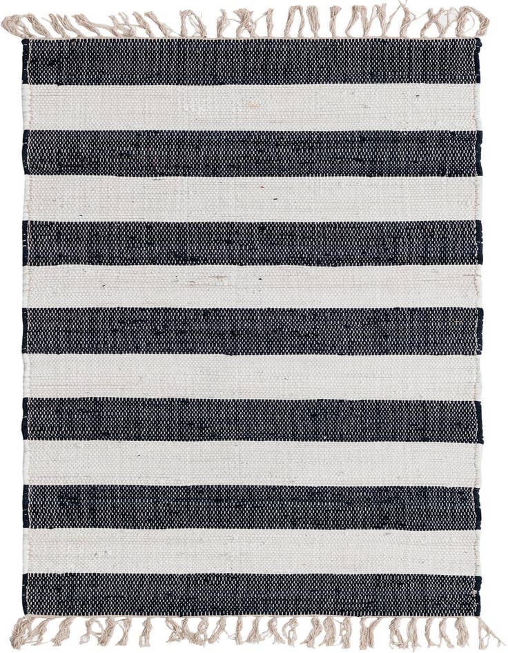 Detail image of 2' 7 x 6' 1 Hand Woven Chindi Rag Runner Rug